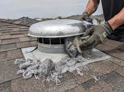 Cleaning Dryer Vent On Roof in Westborough