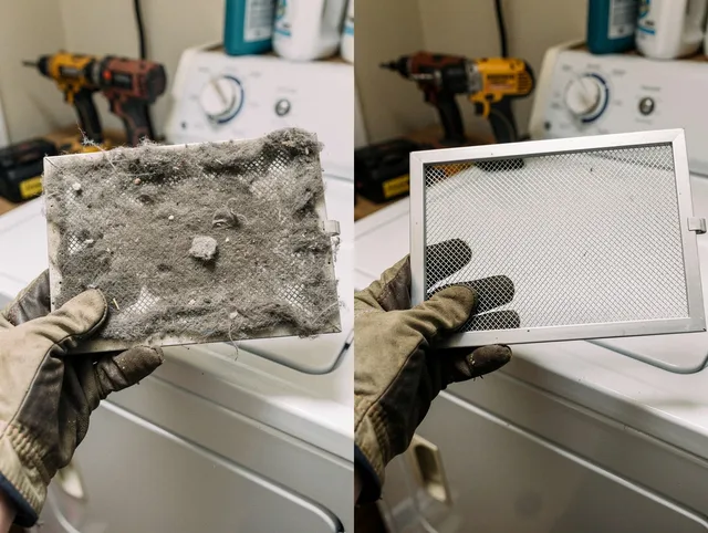 Professional lint trap cleaning by Westborough Dryer Vent Cleaning in Westborough