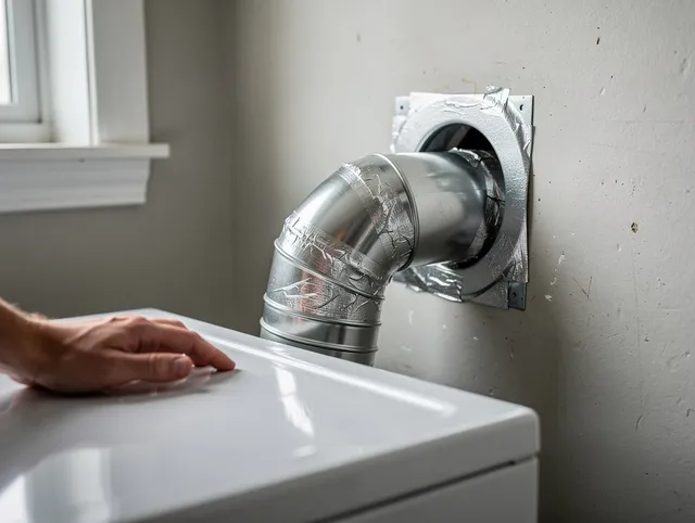 Westborough Dryer Vent Cleaning expert performing professional dryer vent repair and installation in Westborough