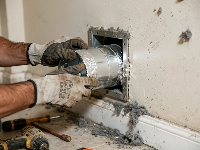 Professional dryer vent repair and installation by Westborough Dryer Vent Cleaning in Westborough