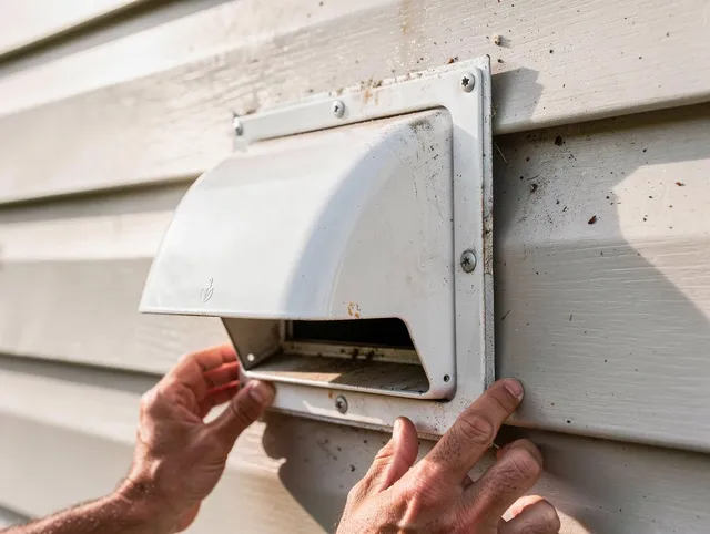 Westborough Dryer Vent Cleaning technician delivering thorough residential dryer vent cleaning service in Westborough